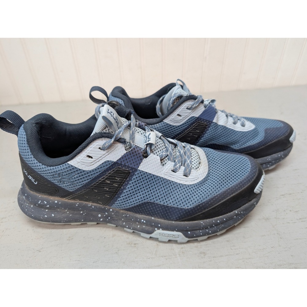 Kuru Flux Running Shoes Women's 8.5 M Blue Black Knit Athletic Walking 20750385